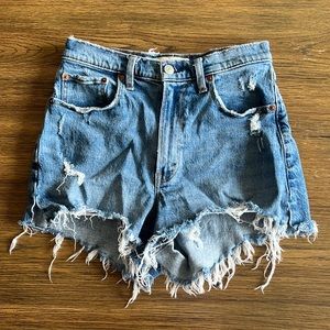 Abercrombie high rise cutoff shorts (Curve Love)